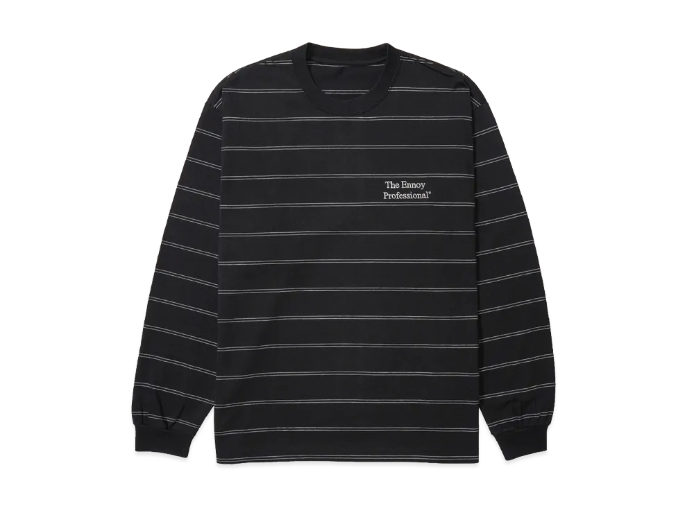 ENNOY Panel Border L/S T-Shirt "Black"