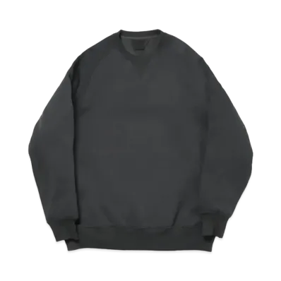 DAIWA PIER39 Tech Sweat Crew Freedom Sleeve "Charcoal"
