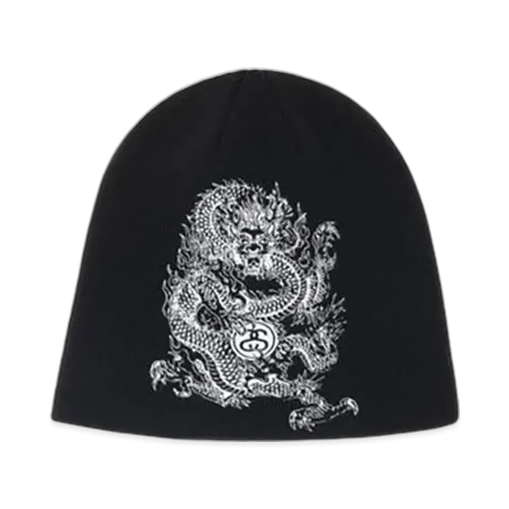 Stussy Skullcap Dragon Print "Black"