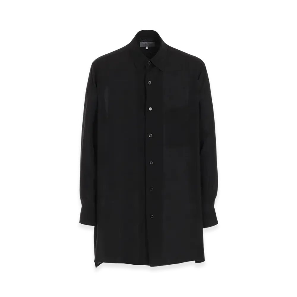 Yohji Yamamoto POUR HOMME Cm Cellulose Lawn Standard Oversize Shirt "Black"