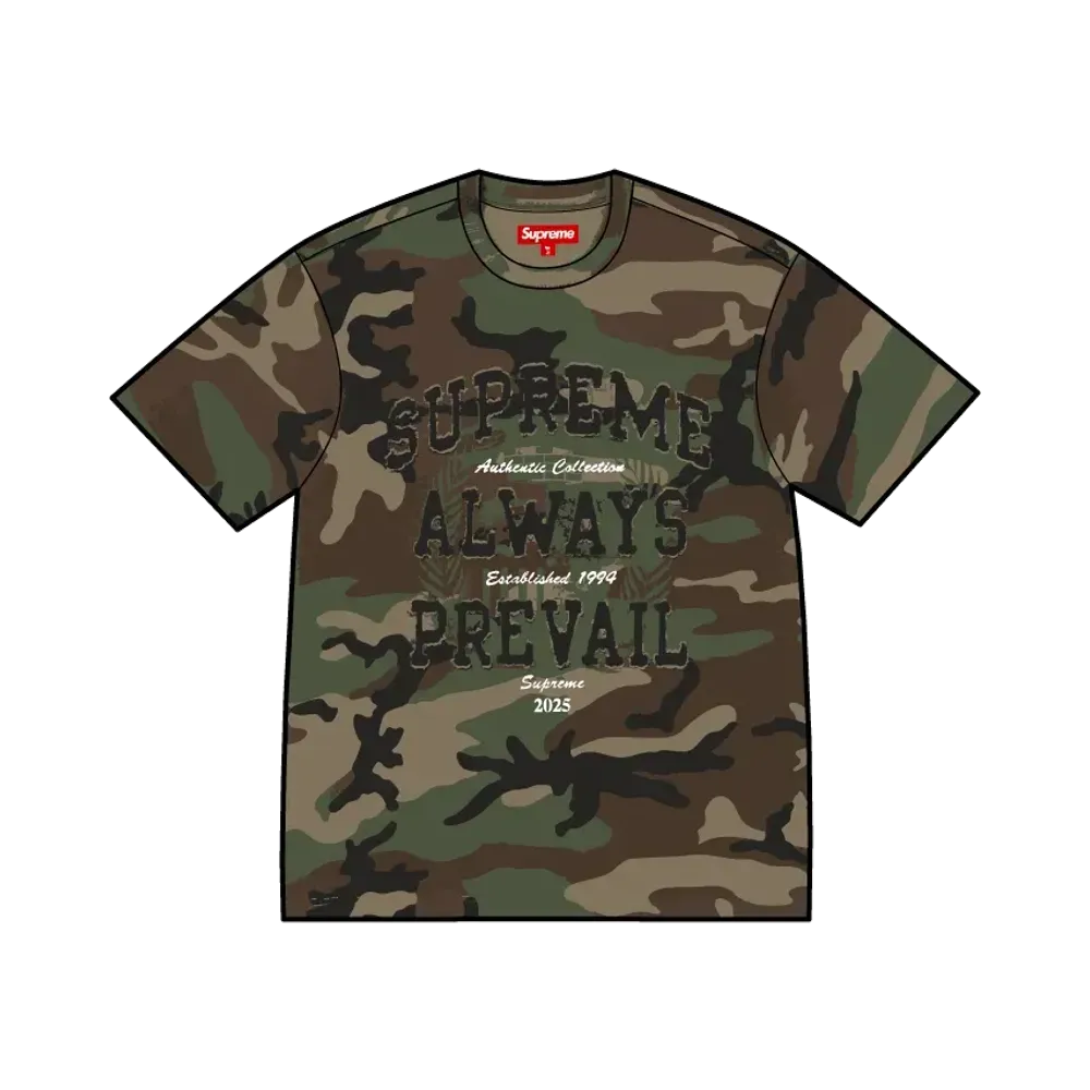 Supreme Always Prevail S/S Top "Woodland Camo"