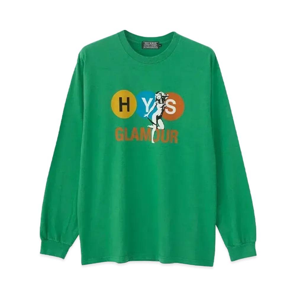 HYSTERIC GLAMOUR Subway Tee "Green"
