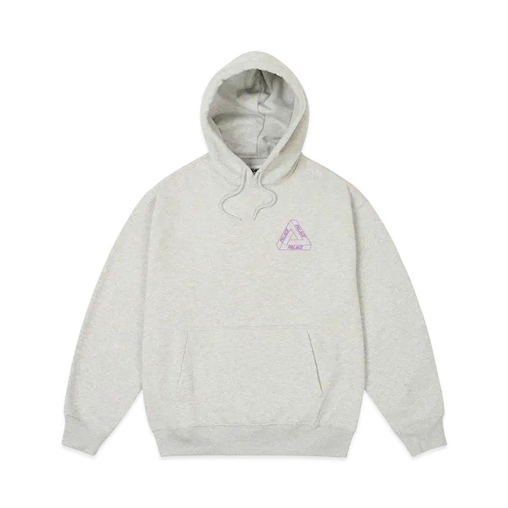 PALACE Glow Tri-Ferg Hood "Grey Marl"