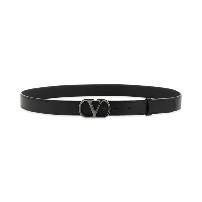 Valentino Garavani 'vlogo Singature' Belt "Black"