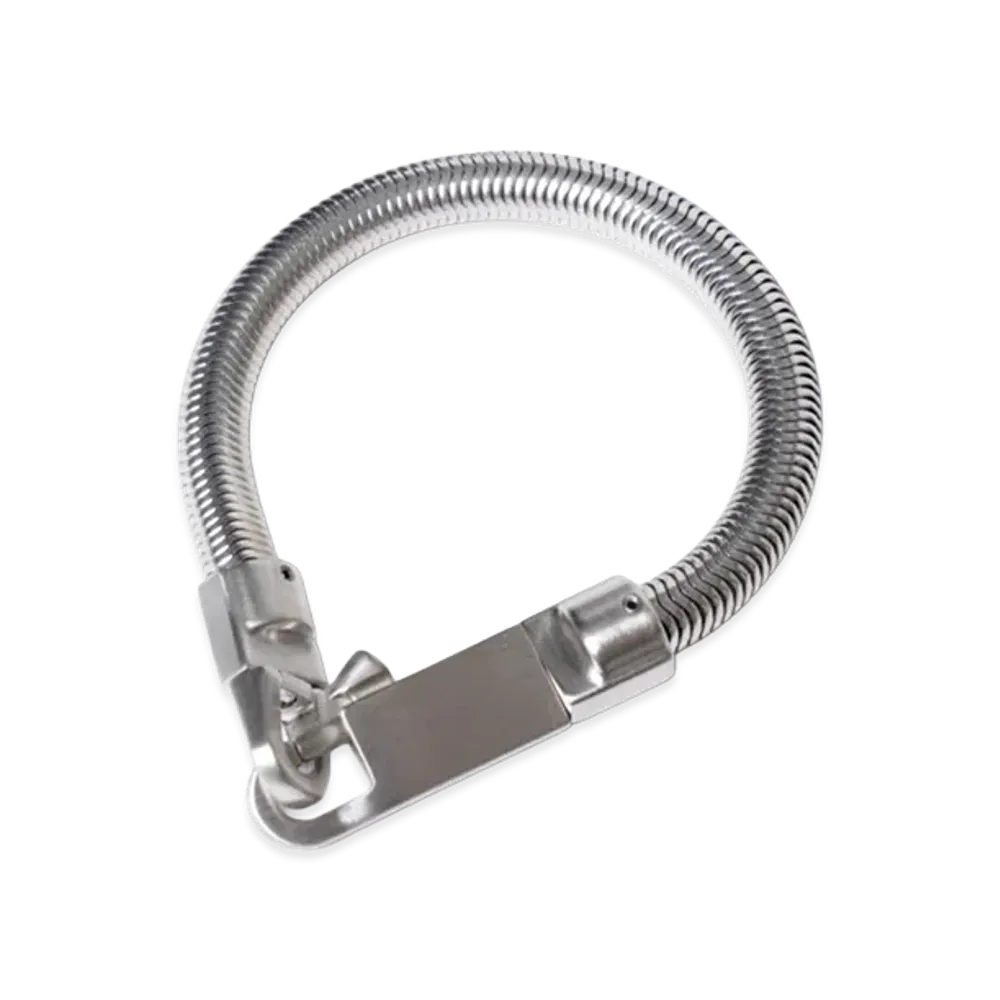 Rick Owens Snake Bracelet -MET- "Palladio"