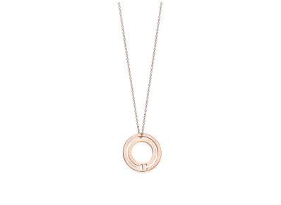 Tiffany & Co. T Circle Pendant 18K "Rose Gold"