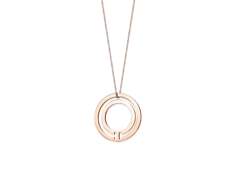 Tiffany & Co. T Circle Pendant 18K "Rose Gold"