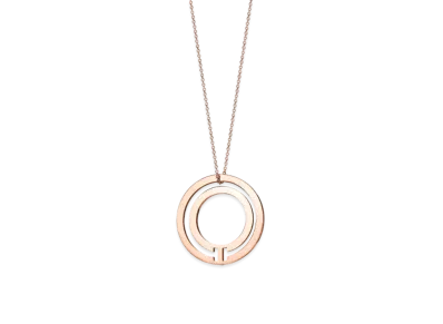 Tiffany & Co. T Circle Pendant 18K "Rose Gold"