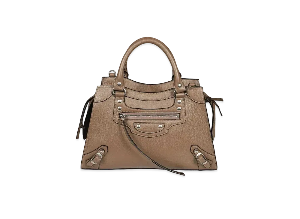 BALENCIAGA Handbag Calfskin "Mink Gray"