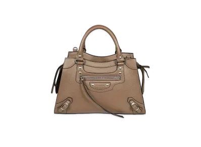 BALENCIAGA Handbag Calfskin "Mink Gray"