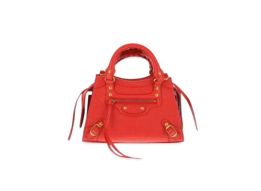 BALENCIAGA Calfskin Mini Bag "Red"