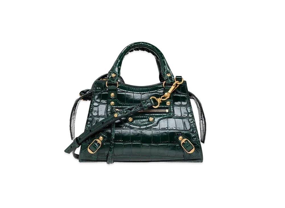 BALENCIAGA Handbag Calfskin "Green"