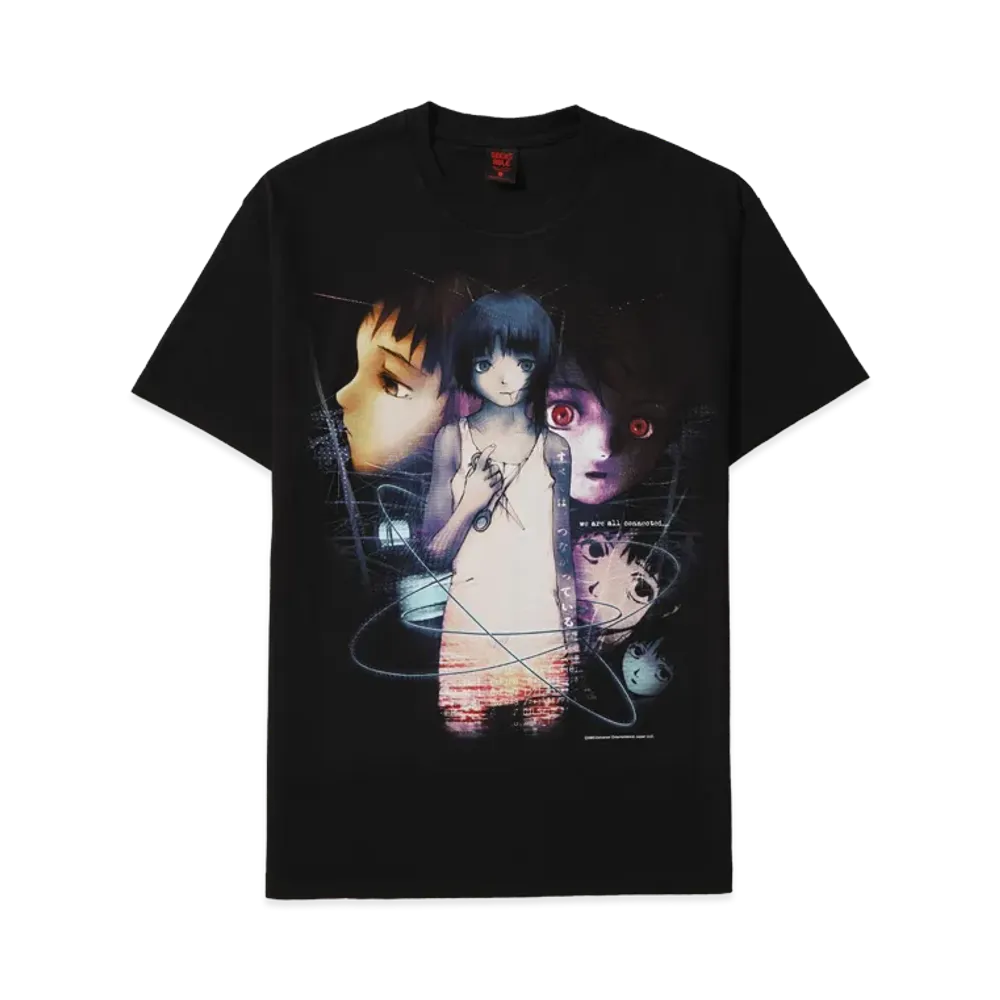 Geeks Rule x serial experiments lain 15 Silkscreen Printing T Shirt vol.05 "Black"