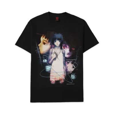 Geeks Rule x serial experiments lain 15 Silkscreen Printing T Shirt vol.05 "Black"