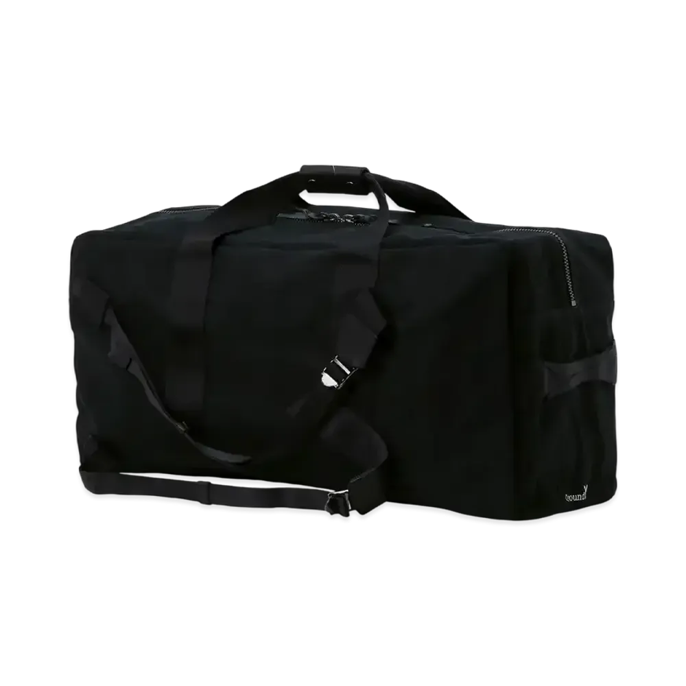 Ground Y Canvas Duffle Bag "Black"