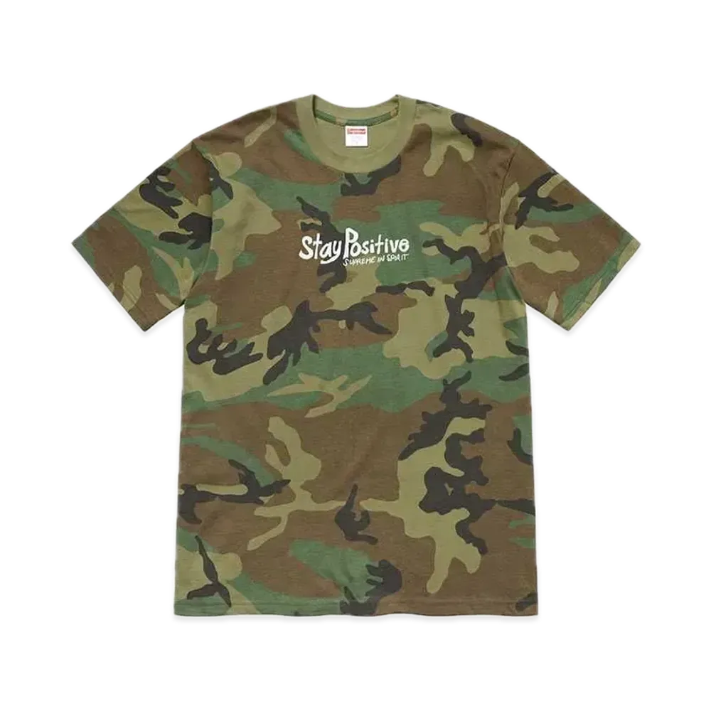 Supreme Stay Positive Tee "Woodland Camo"