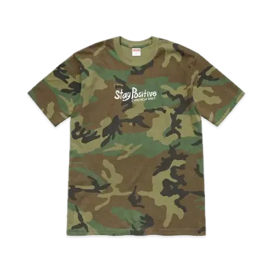 Supreme Stay Positive Tee "Woodland Camo"