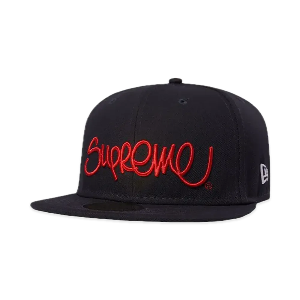 Supreme Handstyle New Era "Navy"