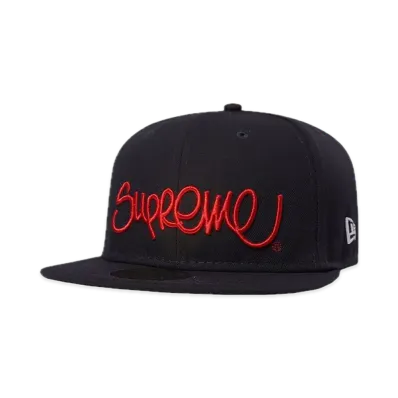 Supreme Handstyle New Era "Navy"