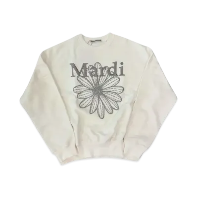 Mardi Mercredi Sweatshirt Flowermardi Needlework "White Grey"