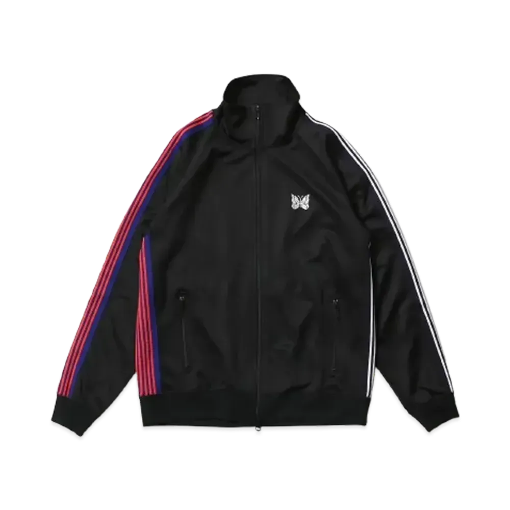 NEEDLES x FREAKS STORE Track Jacket Poly Smooth "Black"