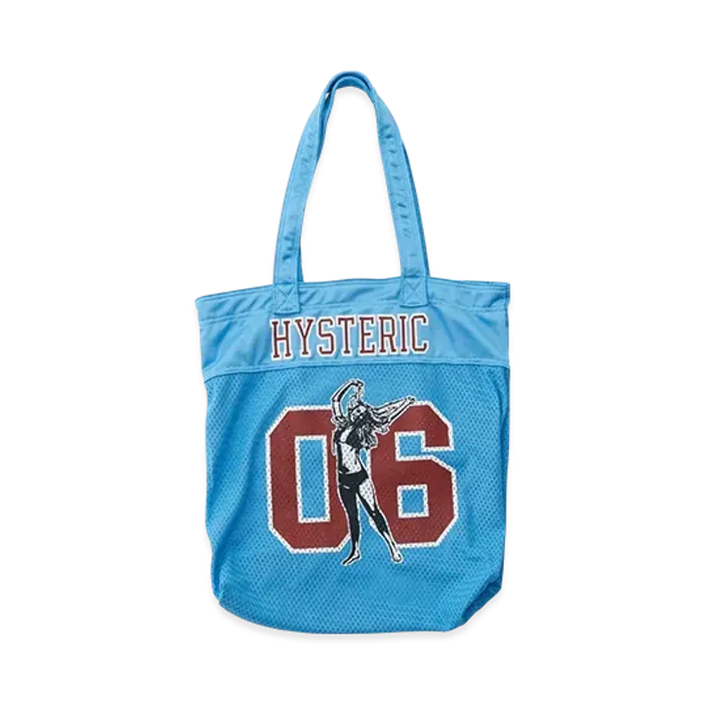 HYSTERIC GLAMOUR Number6 Mesh Tote Bag "Blue"