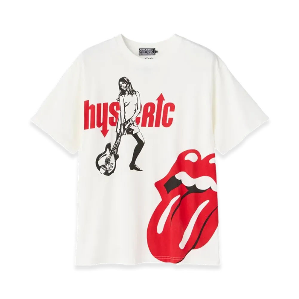 HYSTERIC GLAMOUR x The Rolling Stones Hysteric Girl & Tongue T-Shirt "White"