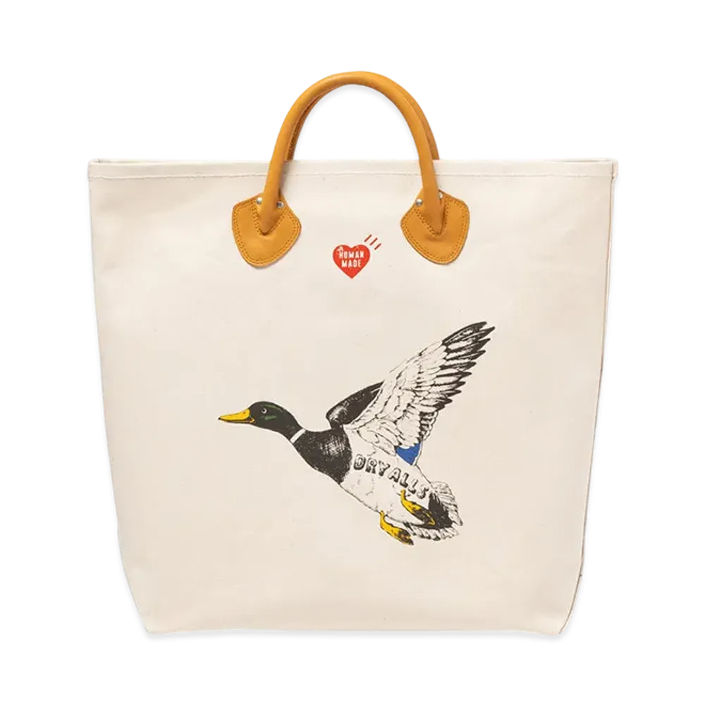 HUMAN MADE Canvas Tote "White"