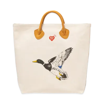 HUMAN MADE Canvas Tote "White"