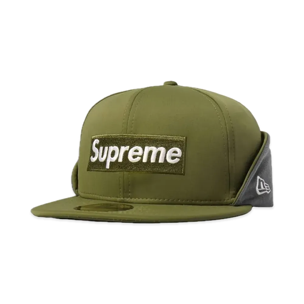 Supreme Windstopper Earflap Box Logo New Era "Olive"