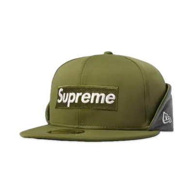 Supreme Windstopper Earflap Box Logo New Era "Olive"