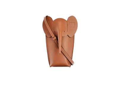 LOEWE Elephant Pocket In Classic Calfskin "Tan"