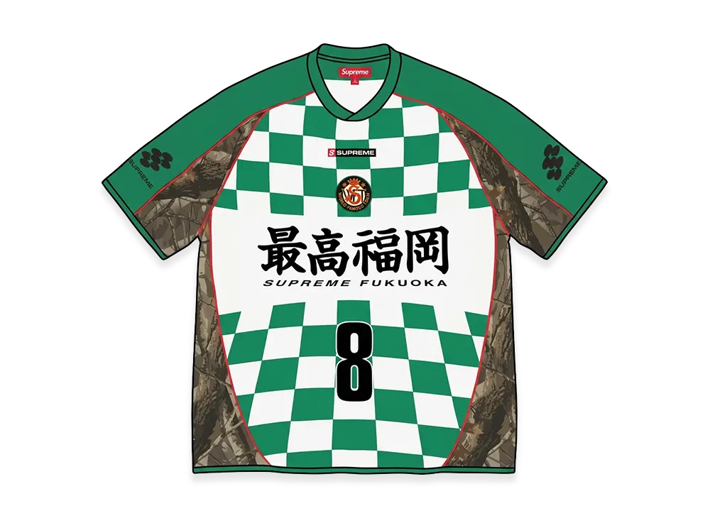 Supreme Checkerboard Soccer Jersey "Realtree Hardwoods Camo"
