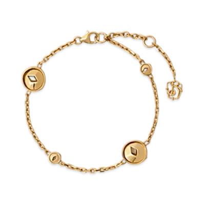 Burberry Hollow Medallion Bracelet "Gold"