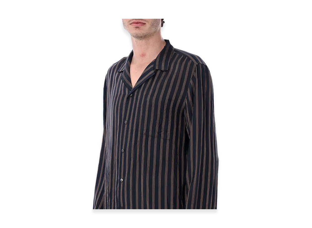 DRIES VAN NOTEN Carly Striped Cupro Shirt 