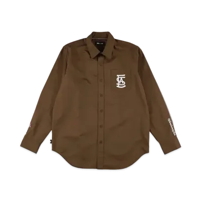 WIND AND SEA SDCL (WDS) Broad Shirt "Brown"