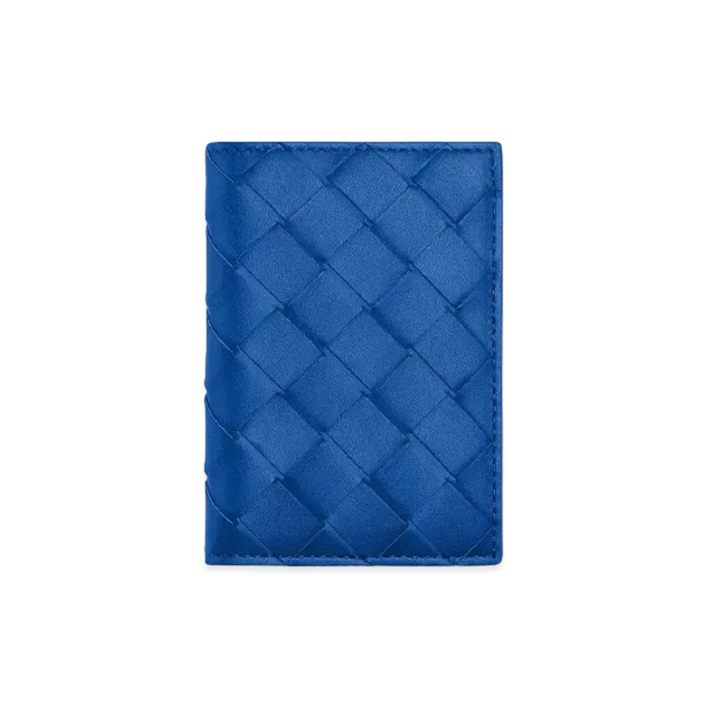 Bottega Veneta Flap Card Holder "Cobalt"