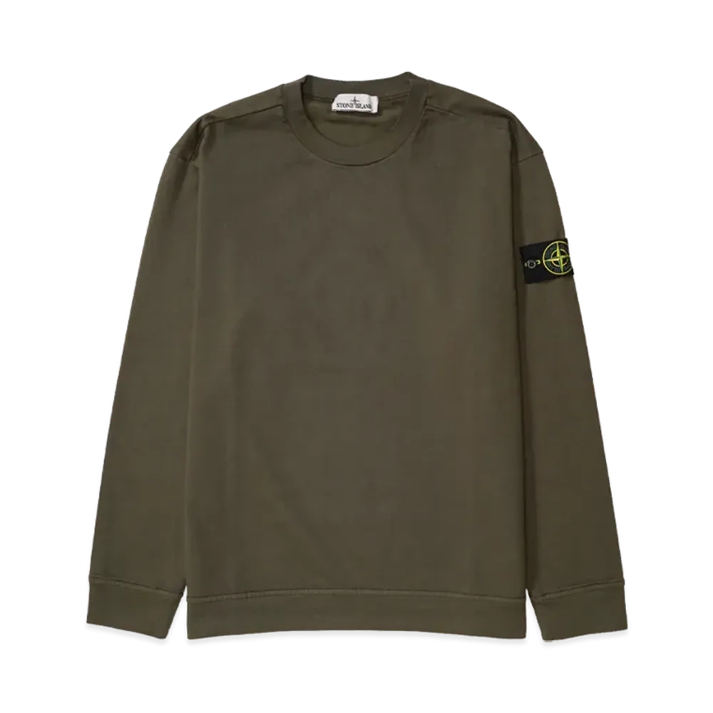 Stone Island 6100043 Heavy Cotton Jersey "Military Green"