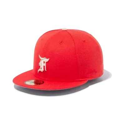NEW ERA FEAR OF GOD ESSENTIALS 59FIFTY F LOGO "Orange"