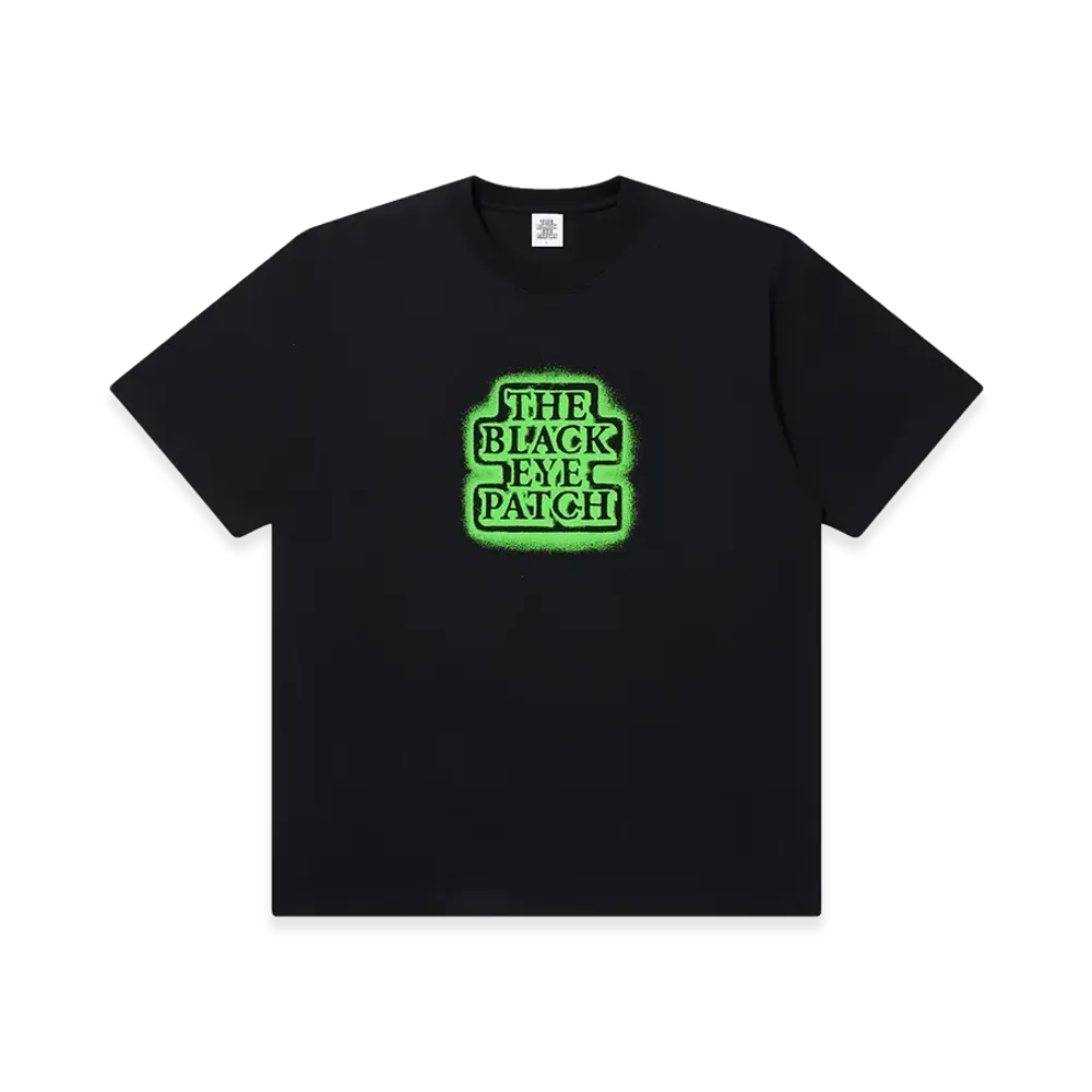 BlackEyePatch Glow In The Dark Sprayed OG Label Tee "Black"