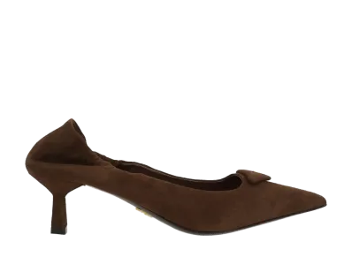 PRADA Women's Suede Pumps "Brown"