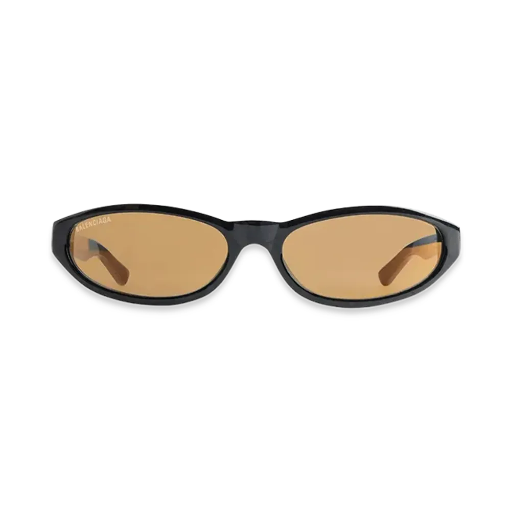 BALENCIAGA Neo Round Sunglasses "Brown"