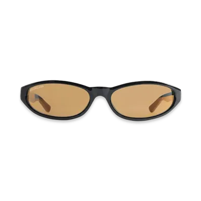 BALENCIAGA Neo Round Sunglasses "Brown"