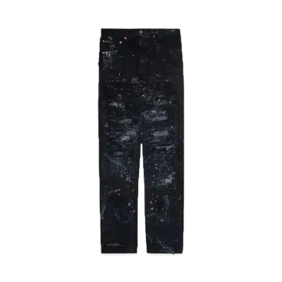 INNOCENCE NYC DESTROY LEATHER DENIM PANTS 30inch "Lt Denim"
