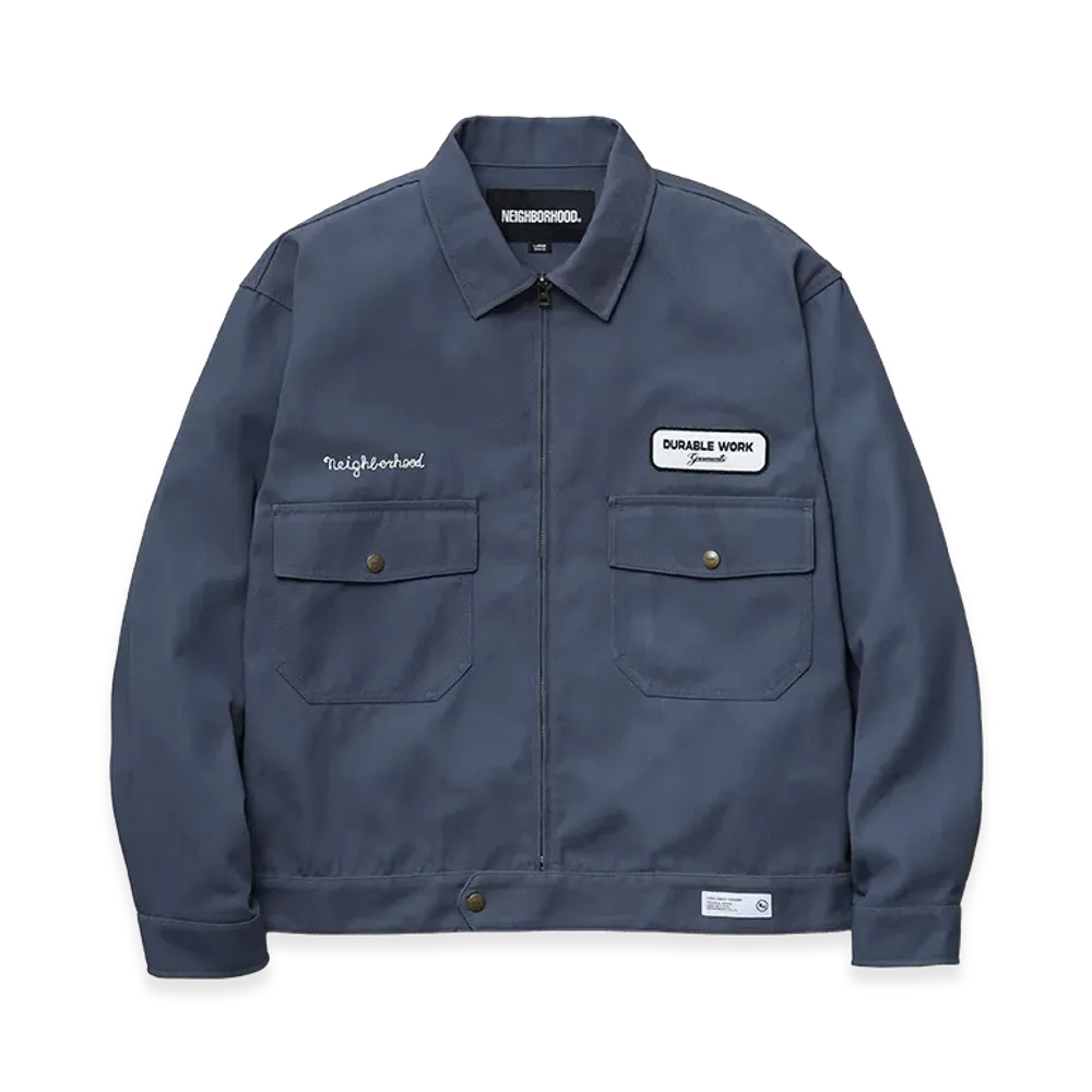 NEIGHBORHOOD Zip Work Jacket "Blue Gray"