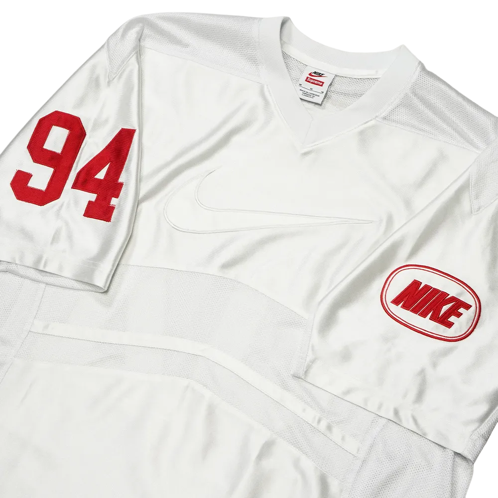Supreme アメリカンフットボールシャツ 63 ホワイト Supreme x Nike Football Jersey 