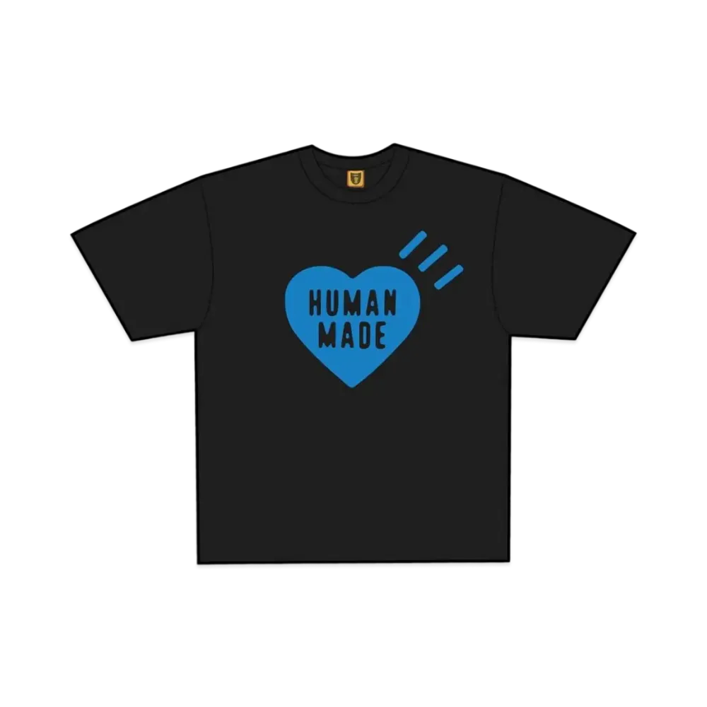 HUMAN MADE Heart T-Shirt Offline Store Limited "Black/Blue"