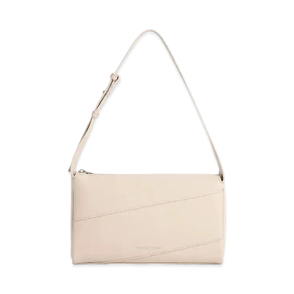 CHARLES & KEITH Torin Slouchy Shoulder Bag "Oat"