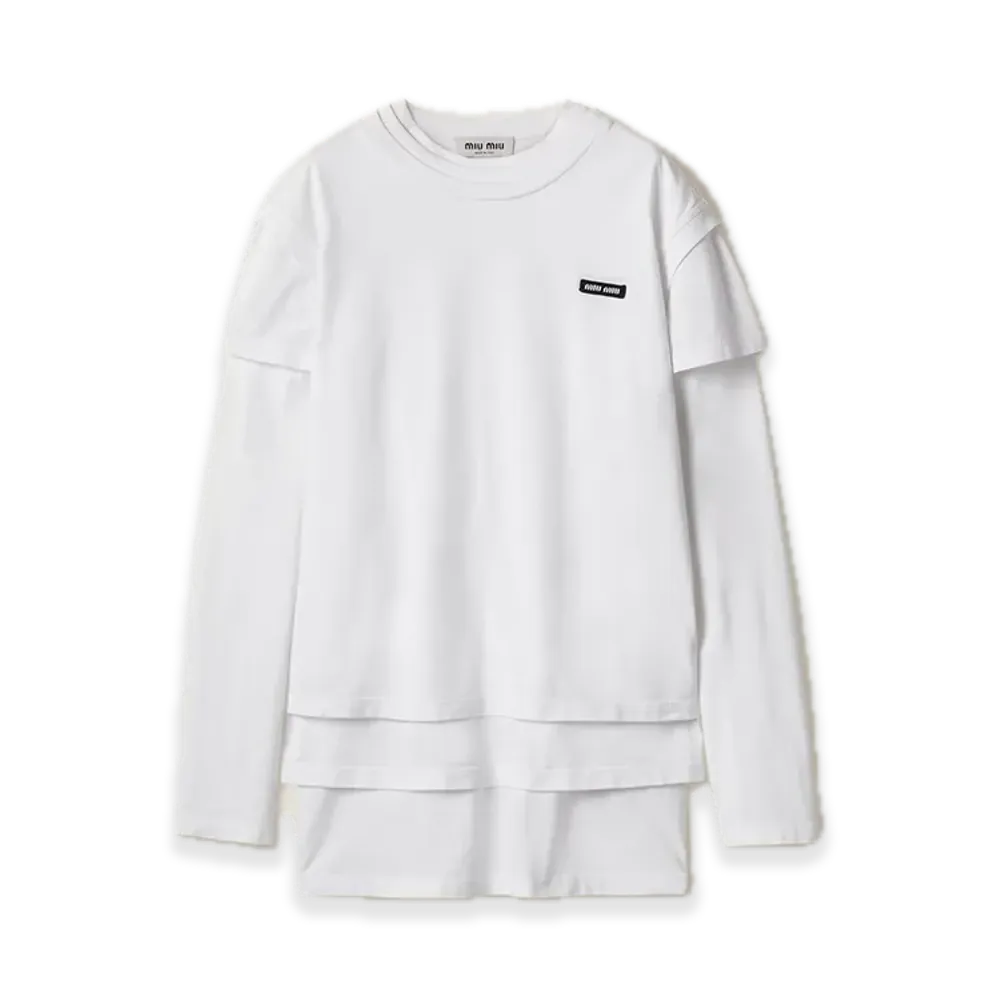 MIU MIU 3-Pack Jersey Tee "White"