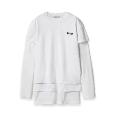 MIU MIU 3-Pack Jersey Tee "White"